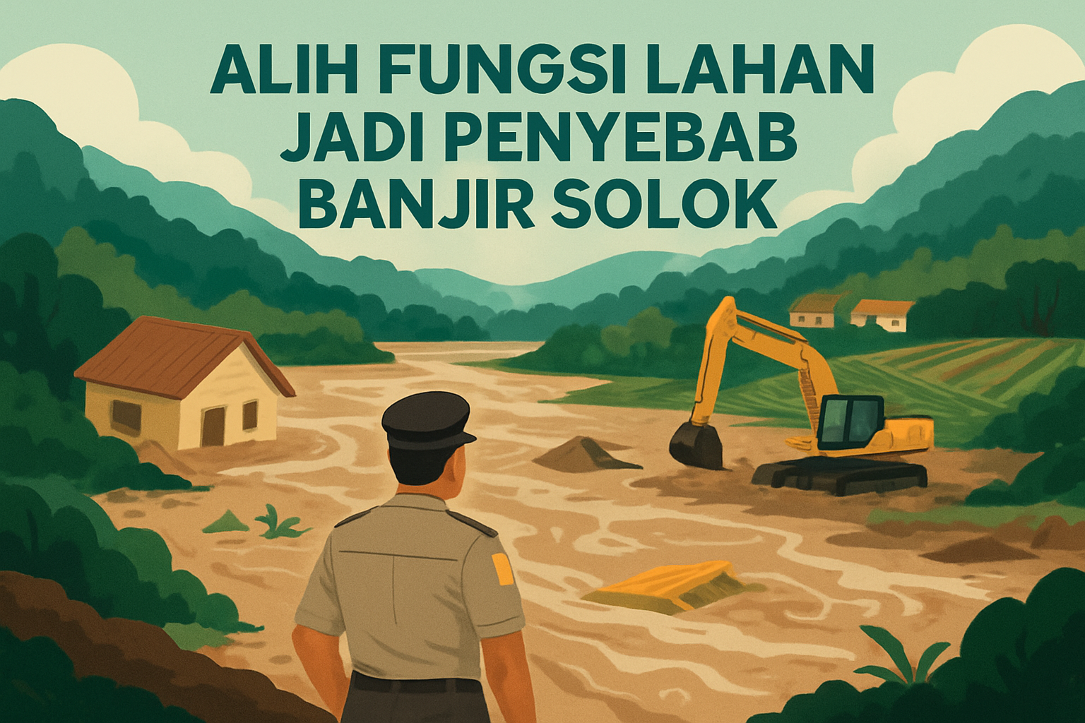 Ilustrasi: Alih Fungsi Lahan Jadi Penyebab Banjir Solok