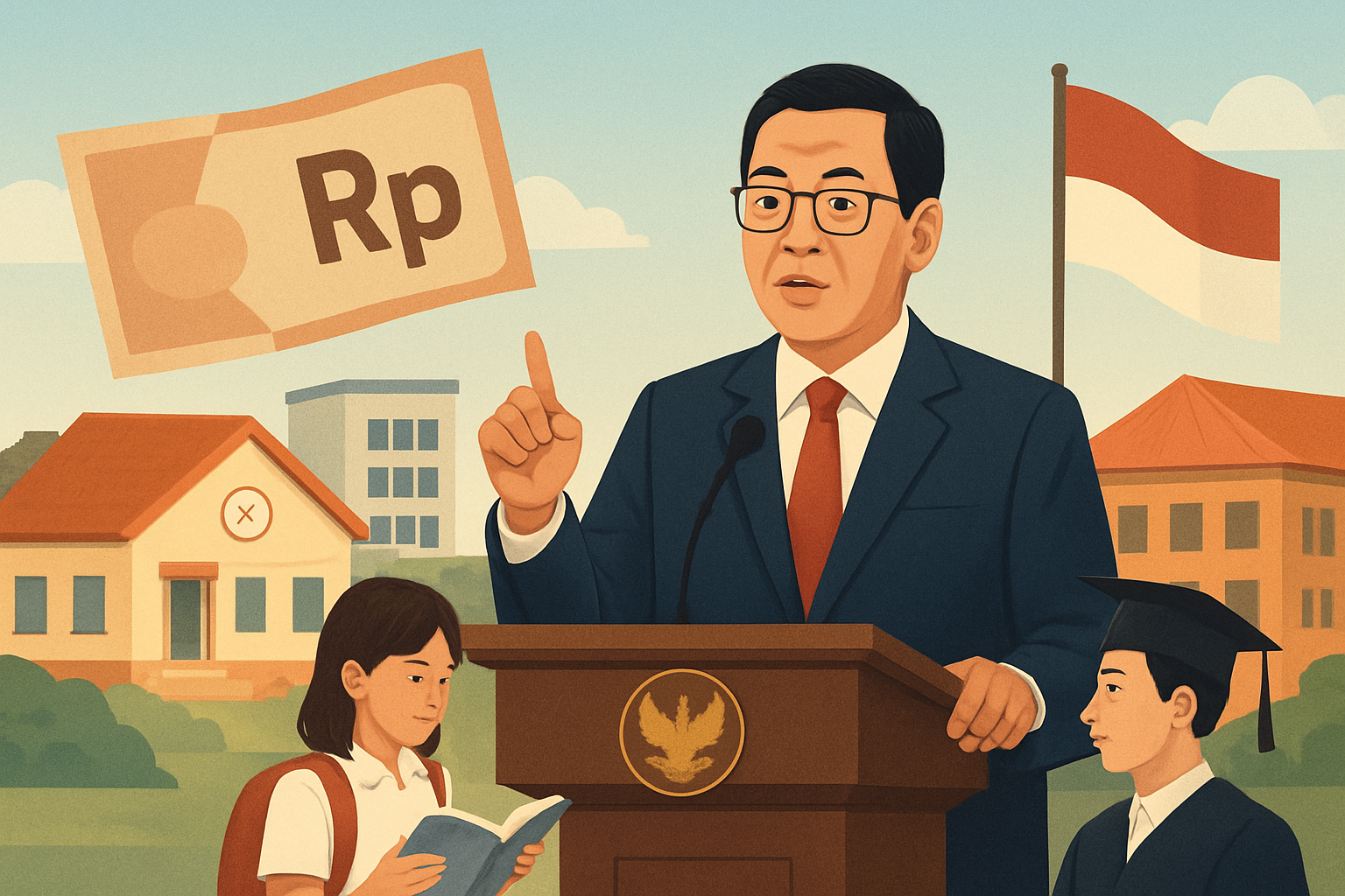 Ilustrasi: Anggaran Sekolah Gratis: Menkeu Buka Suara