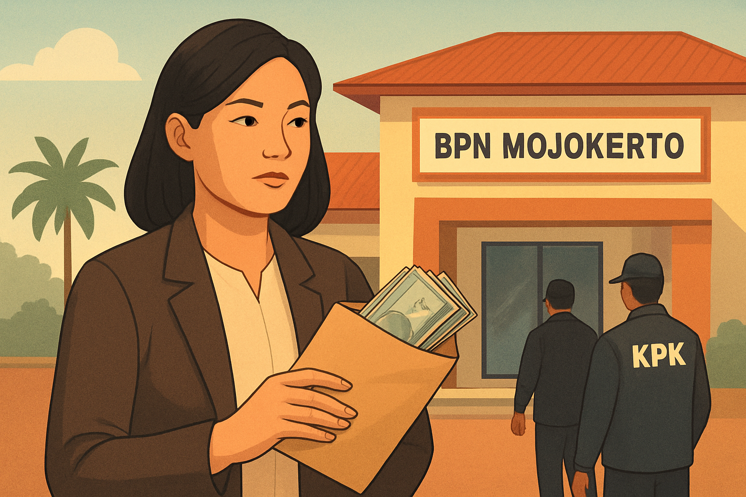 Ilustrasi: BPN Mojokerto Dipimpin Istri Tersangka Suap HGB Lampri