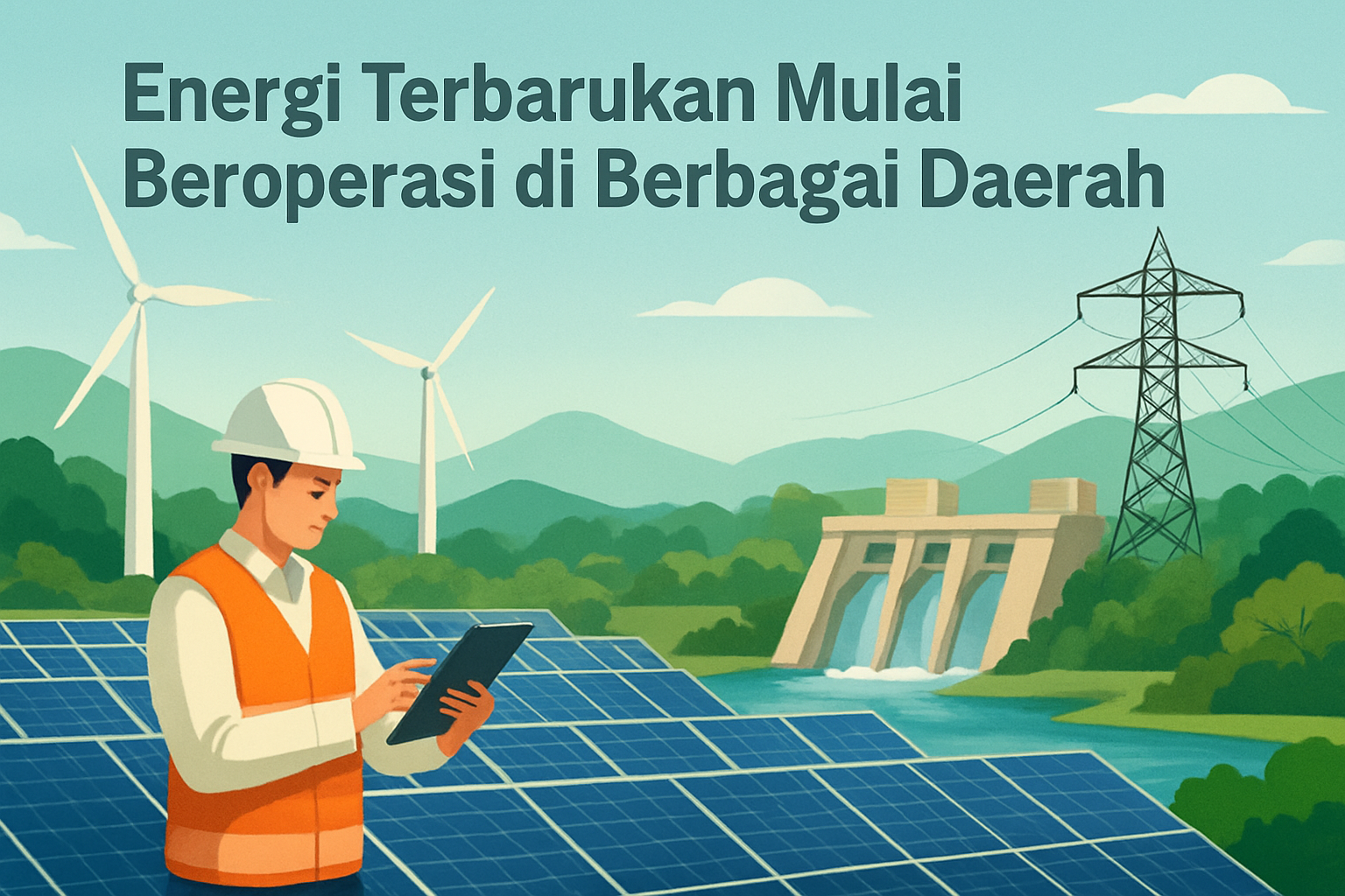 Ilustrasi: Energi Terbarukan Mulai Beroperasi di Berbagai Daerah