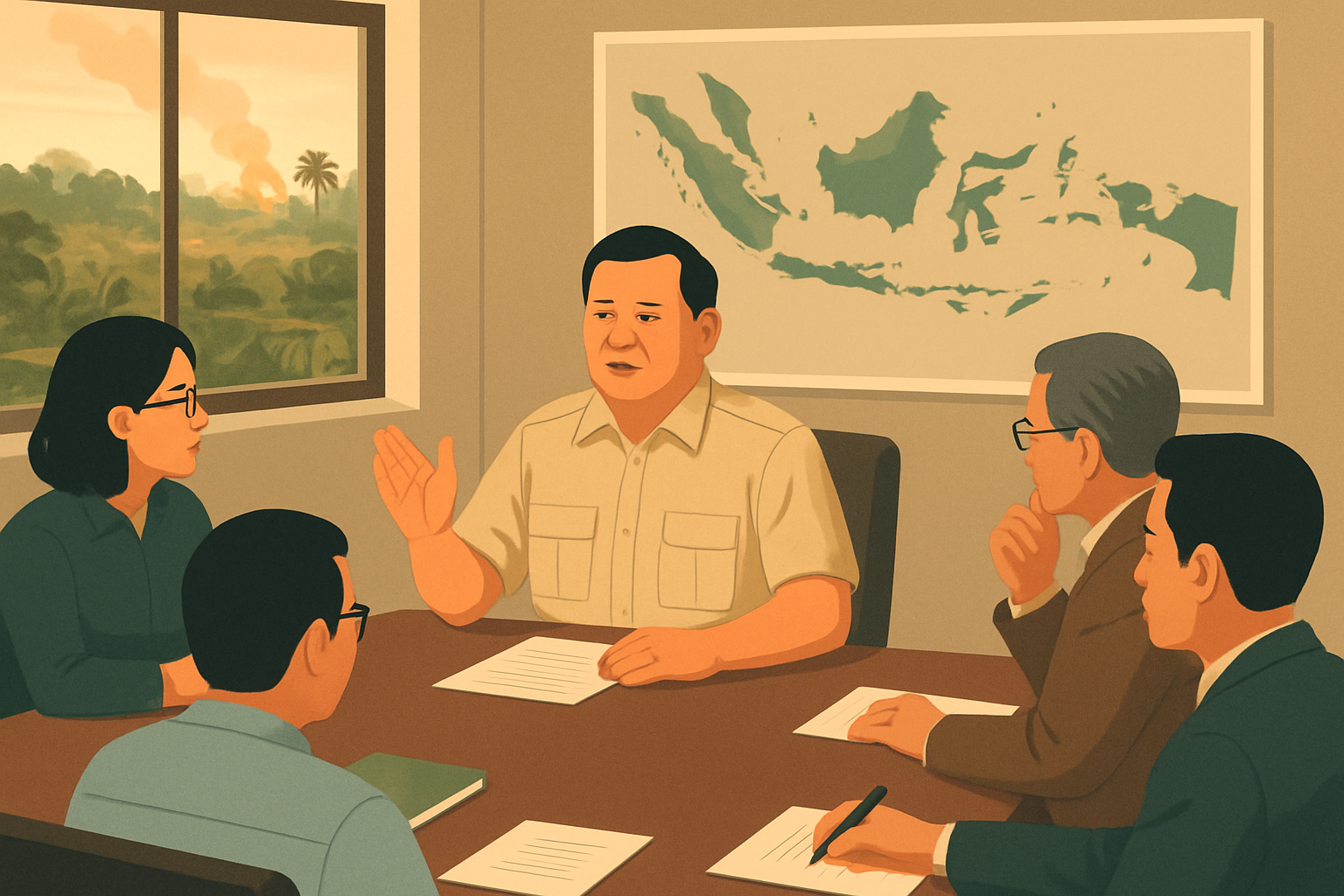 Ilustrasi: Rapat Lahan Gambut, Prabowo Undang Pakar dan Akademisi