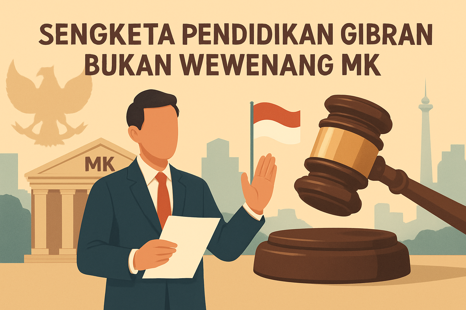 Ilustrasi: Sengketa Pendidikan Gibran Bukan Wewenang MK